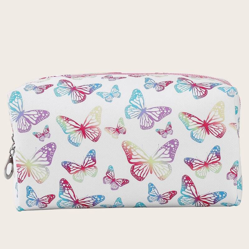 

Holographic Butterfly Makeup Bag, Multicolor