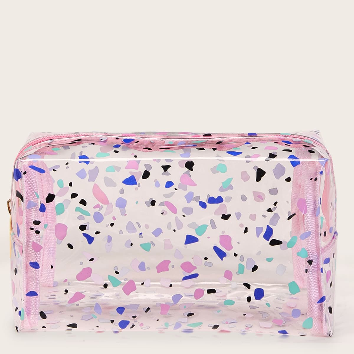 

Confetti Pattern Clear Makeup Bag, Multicolor