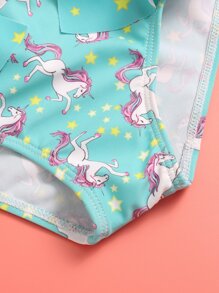 小女童獨角獸一件式泳裝