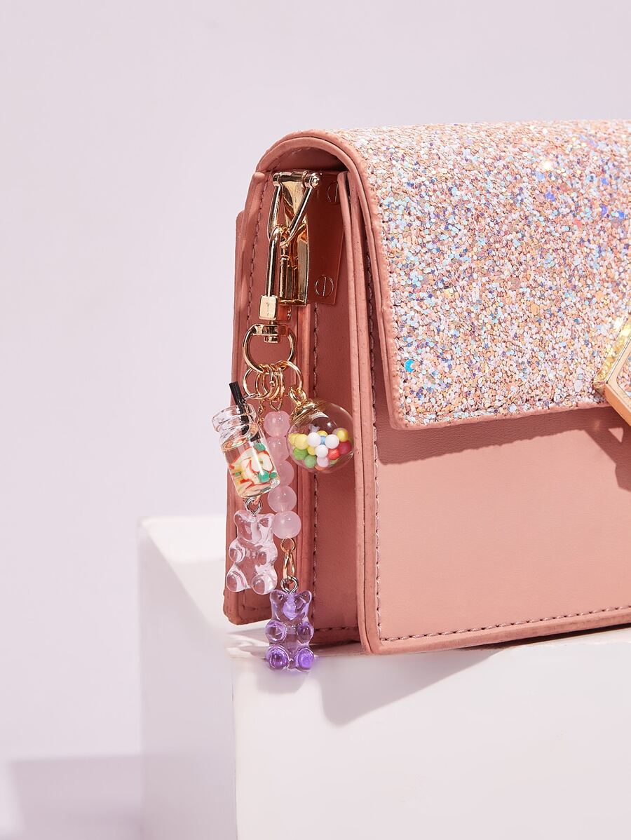 Clear Bear Decor Bag Charm - Multicolor - View 1