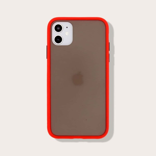 

Contrast Frame iPhone Case, Red