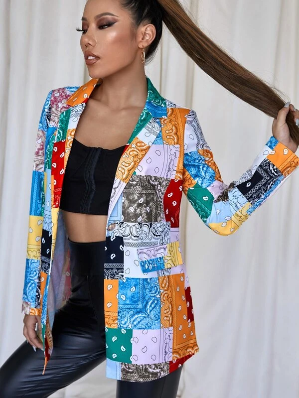 blazer patchwork