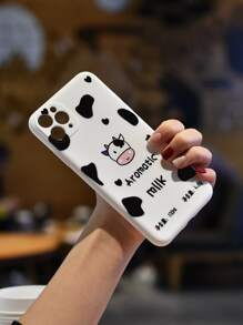 Cow Pattern Case Compatible With iPhone - Black and White - View 2