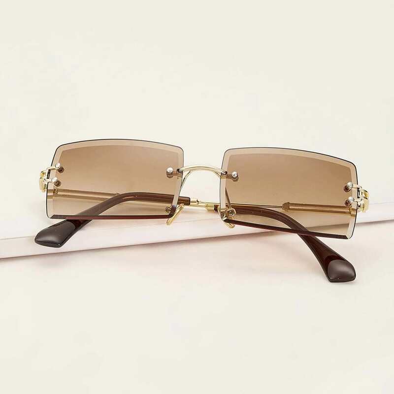 

Tinted Lens Rimless Sunglasses