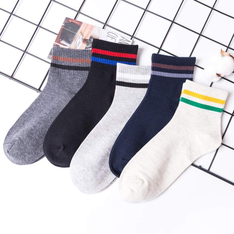 

Guys 5pairs Striped Crew Socks, Multicolor