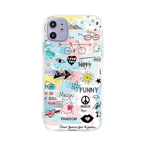 

Mix Pattern iPhone Case, Multicolor