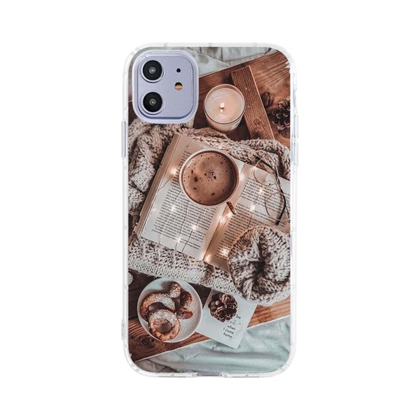 

Coffee & Bread Pattern iPhone Case, Multicolor