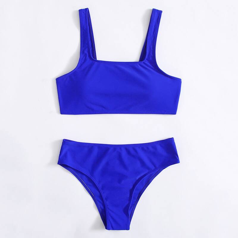 

Solid Bikini Swimsuit, Royal blue