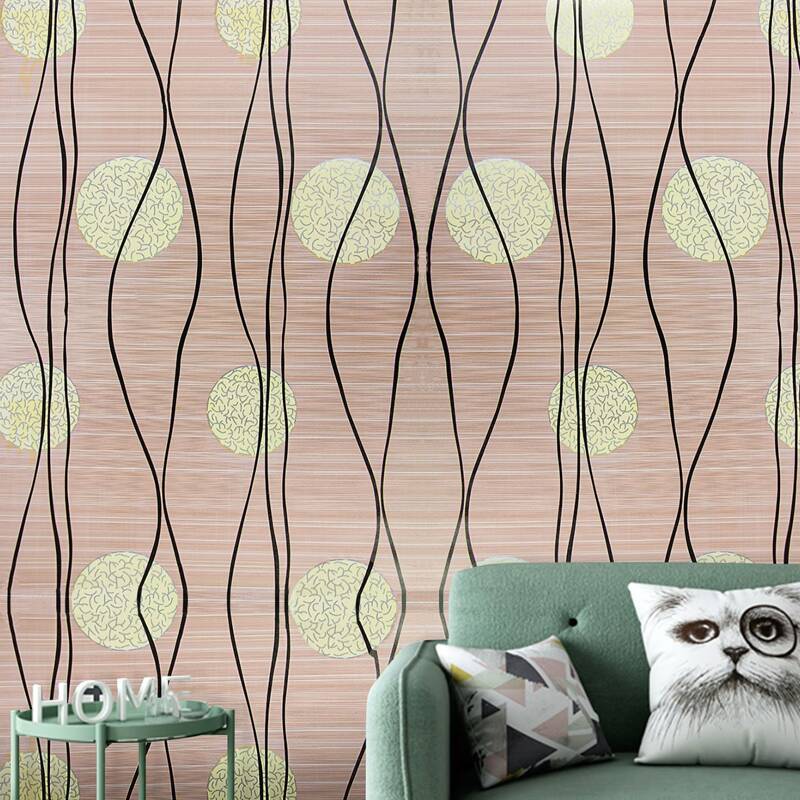 

1sheet Circle Print Wallpaper Sticker, Multicolor