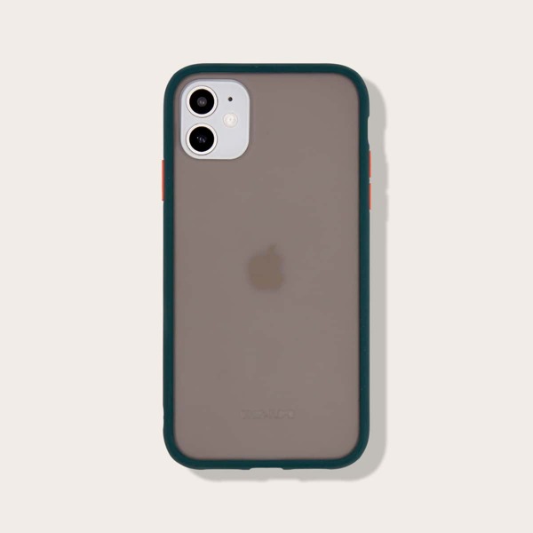 

Contrast Frame iPhone Case, Dark green