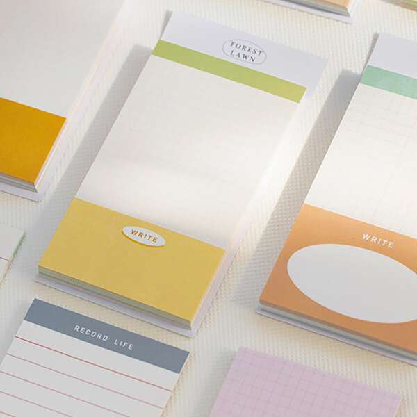 

1pc Random Color Memo Pad, Multicolor