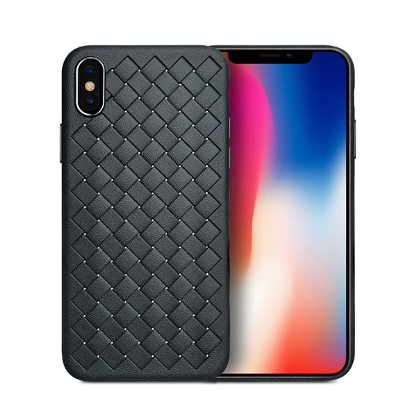 

Solid Braided Design iPhone Case, Black