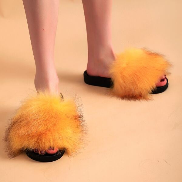 

Plush Slides, Yellow
