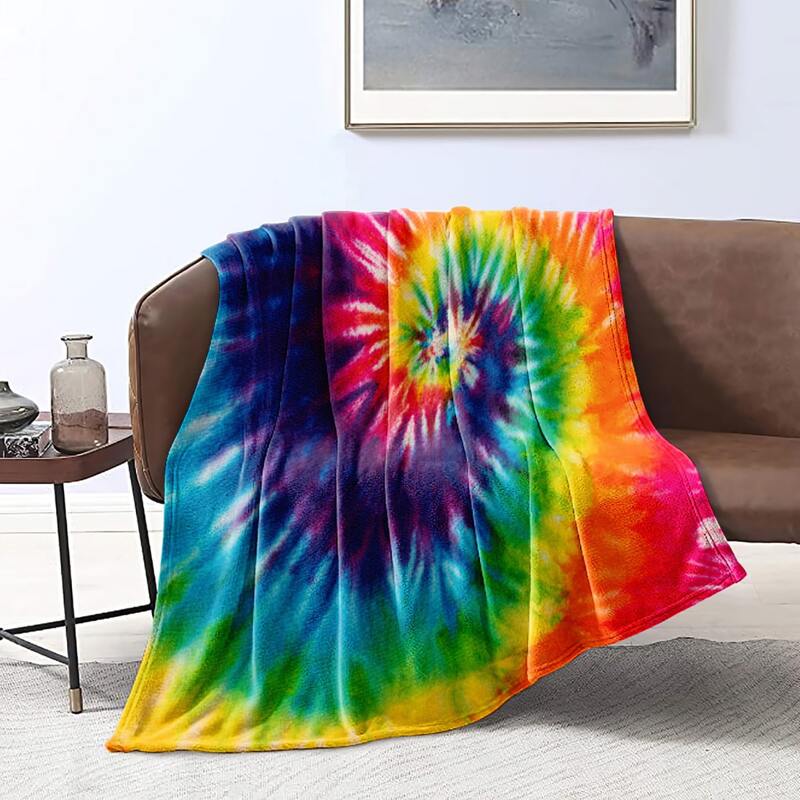 

Tie Dye Pattern Blanket, Multicolor