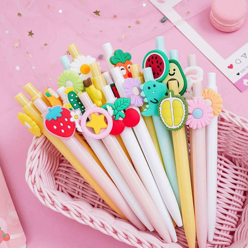 

2pcs Random Cartoon Ballpoint Pen, Multicolor