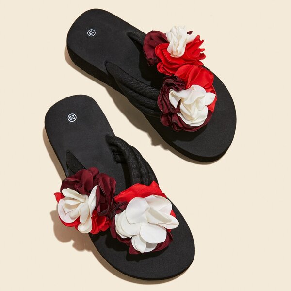 

Toddler Girls Floral Decor Flip Flops, Multicolor