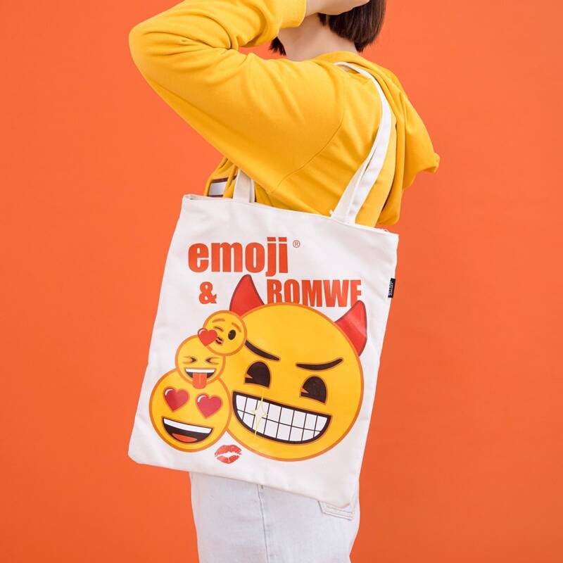 

Cartoon Tote Bag, White