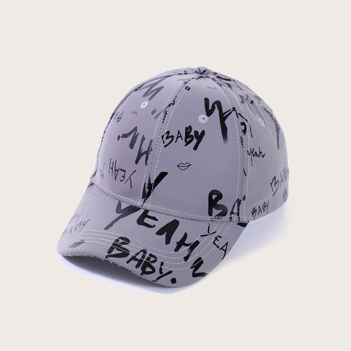 

Letter Baseball Cap, Purple