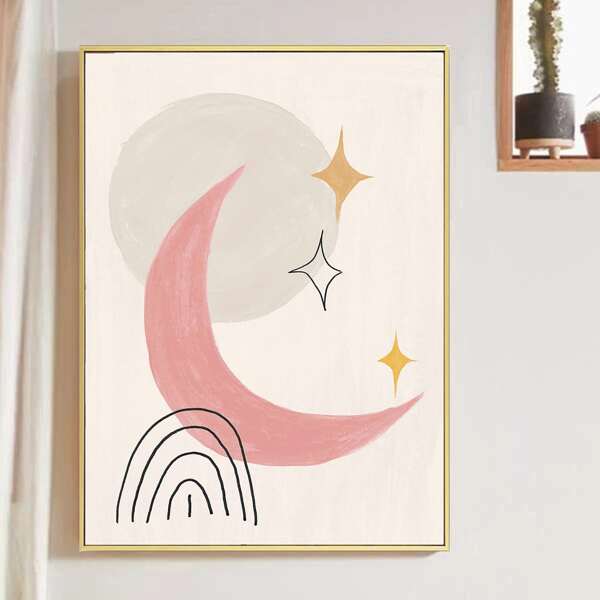 

Abstract Pattern Wall Painting Without Frame, Multicolor