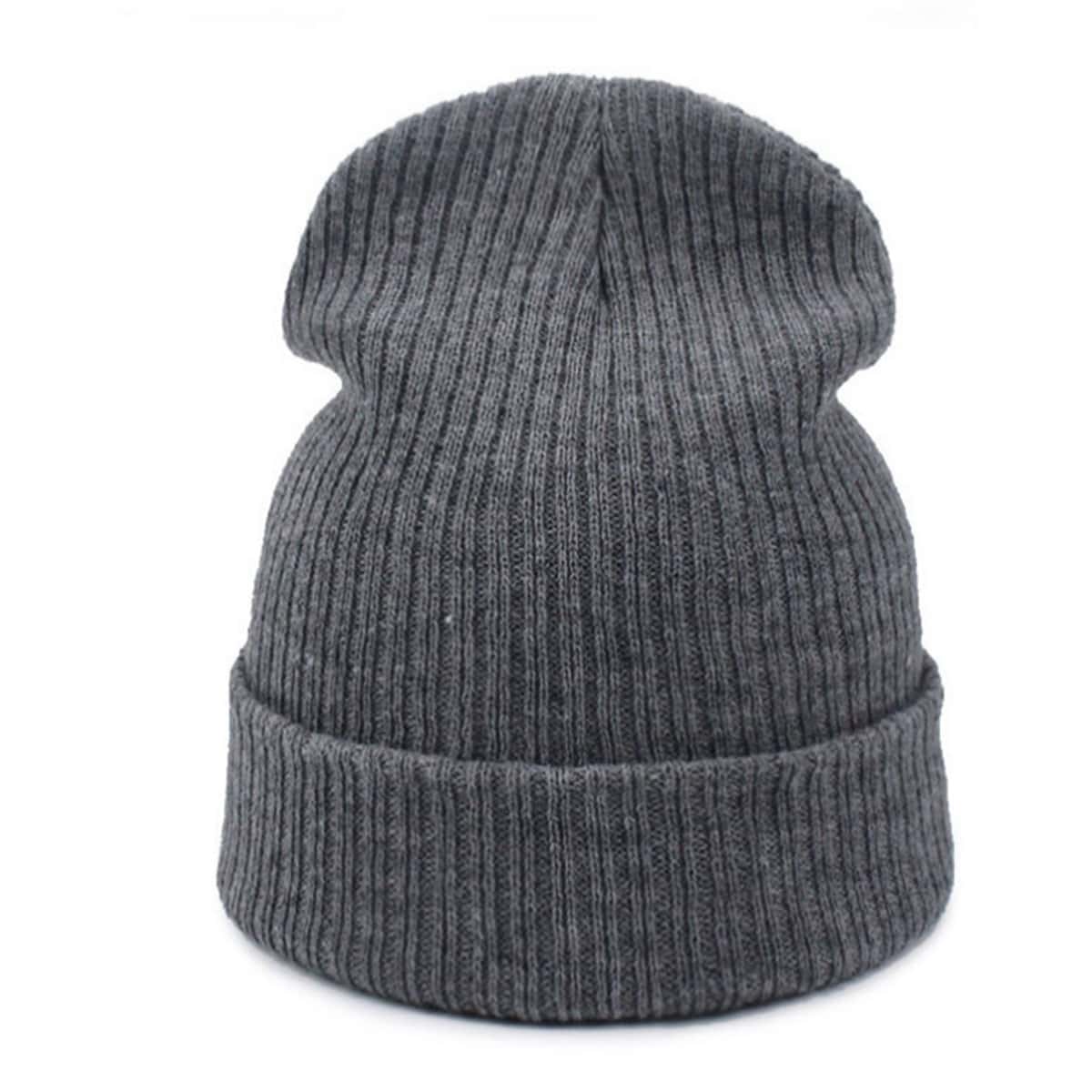 

Simple Plain Beanie, Grey