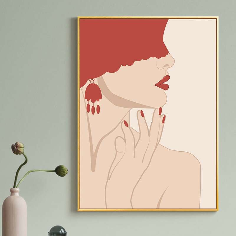

Figure Graphic Wall Painting Without Frame, Multicolor