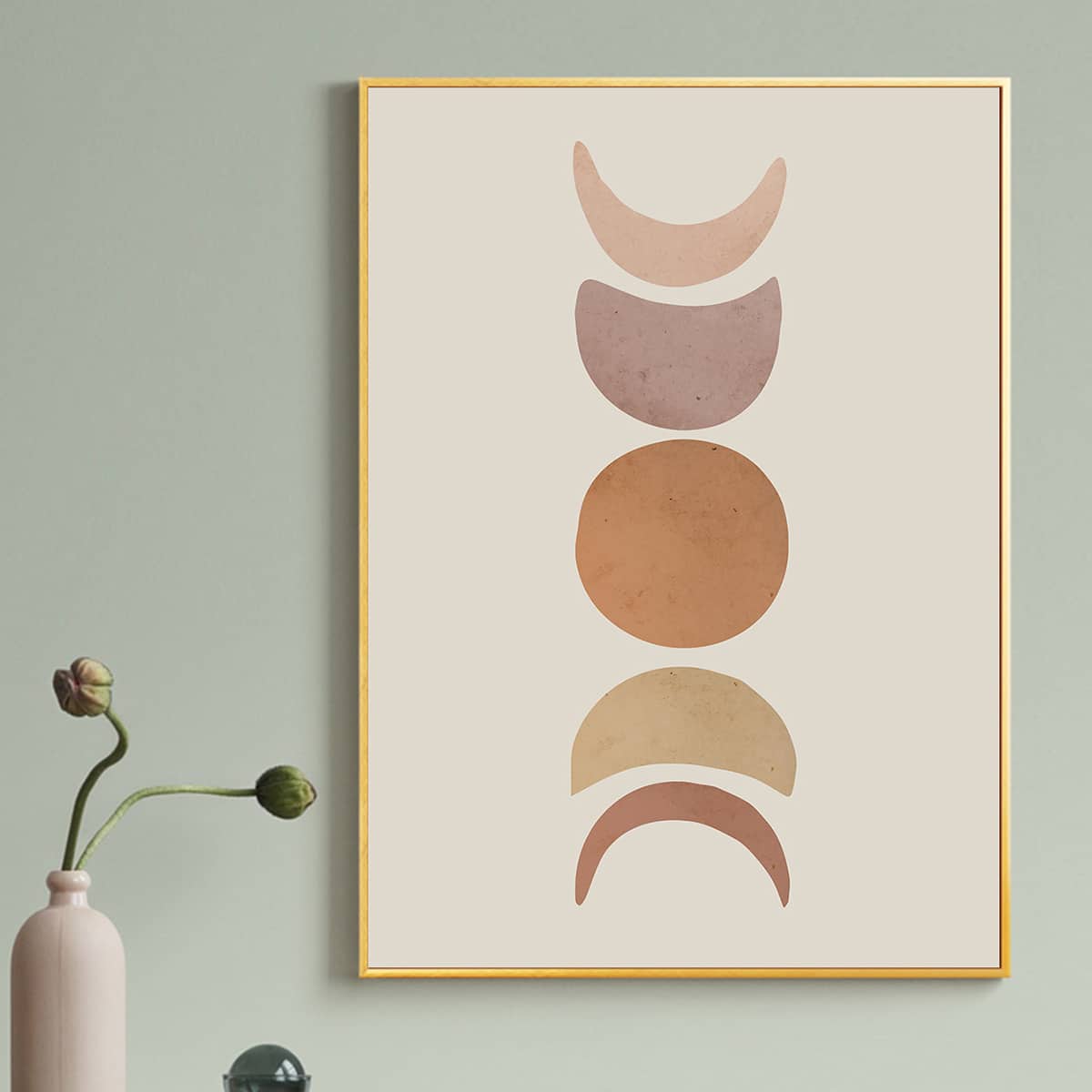 

Abstract Pattern Wall Painting Without Frame, Multicolor