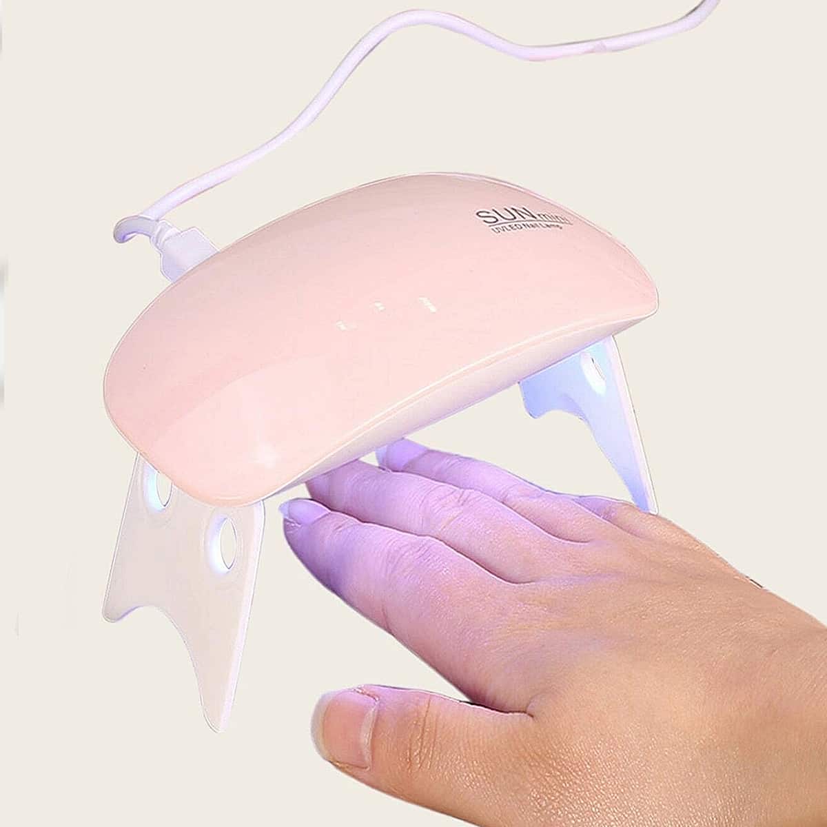 

1pc USB Nail Dryer, Baby pink