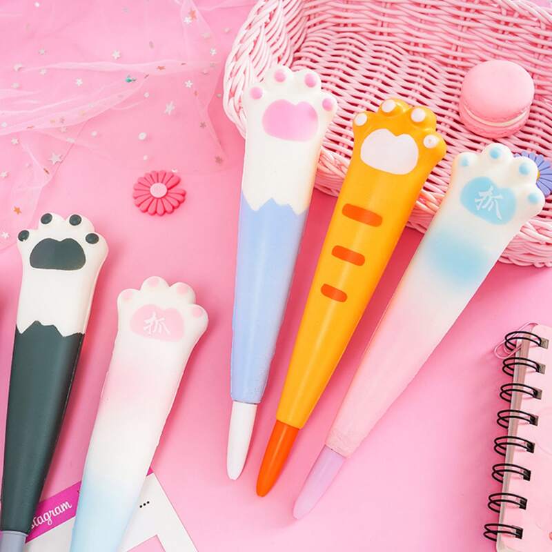 

1pc Random Cartoon Paw Gel Pen, Multicolor