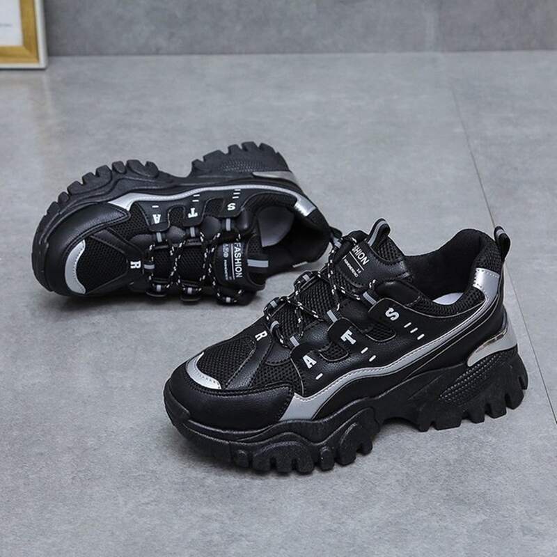 

Low Top Chunky Sneakers, Black