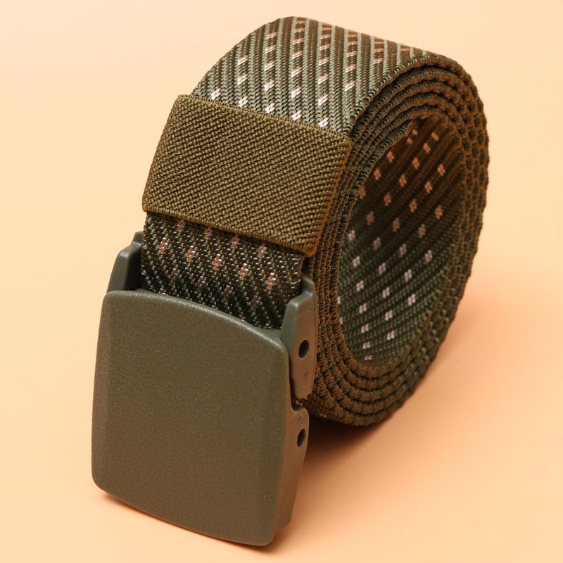 

Dot Buckle Tape Belt, Army green