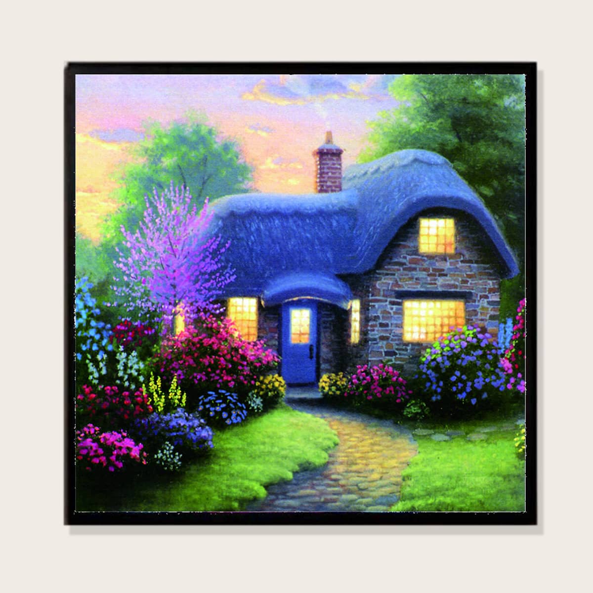 

House DIY Diamond Painting Without Frame, Multicolor