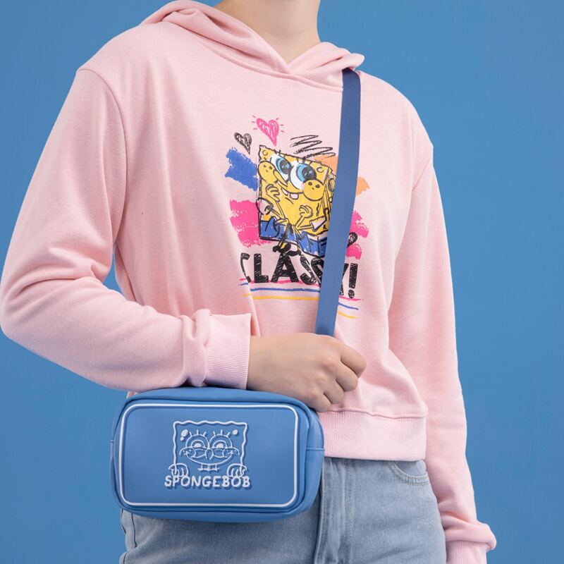 

Letter Graphic Crossbody Bag, Blue