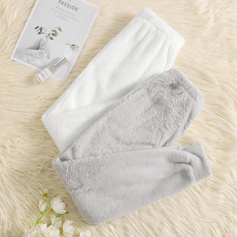 

Flannel Solid Lounge Pants, Light grey