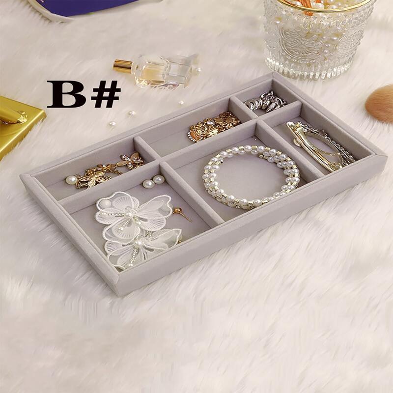 

1pc Jewelry Storage Box, Grey