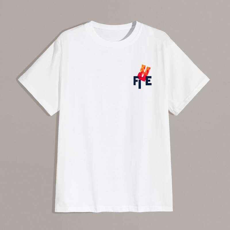 

Guys Letter Graphic Tee, White