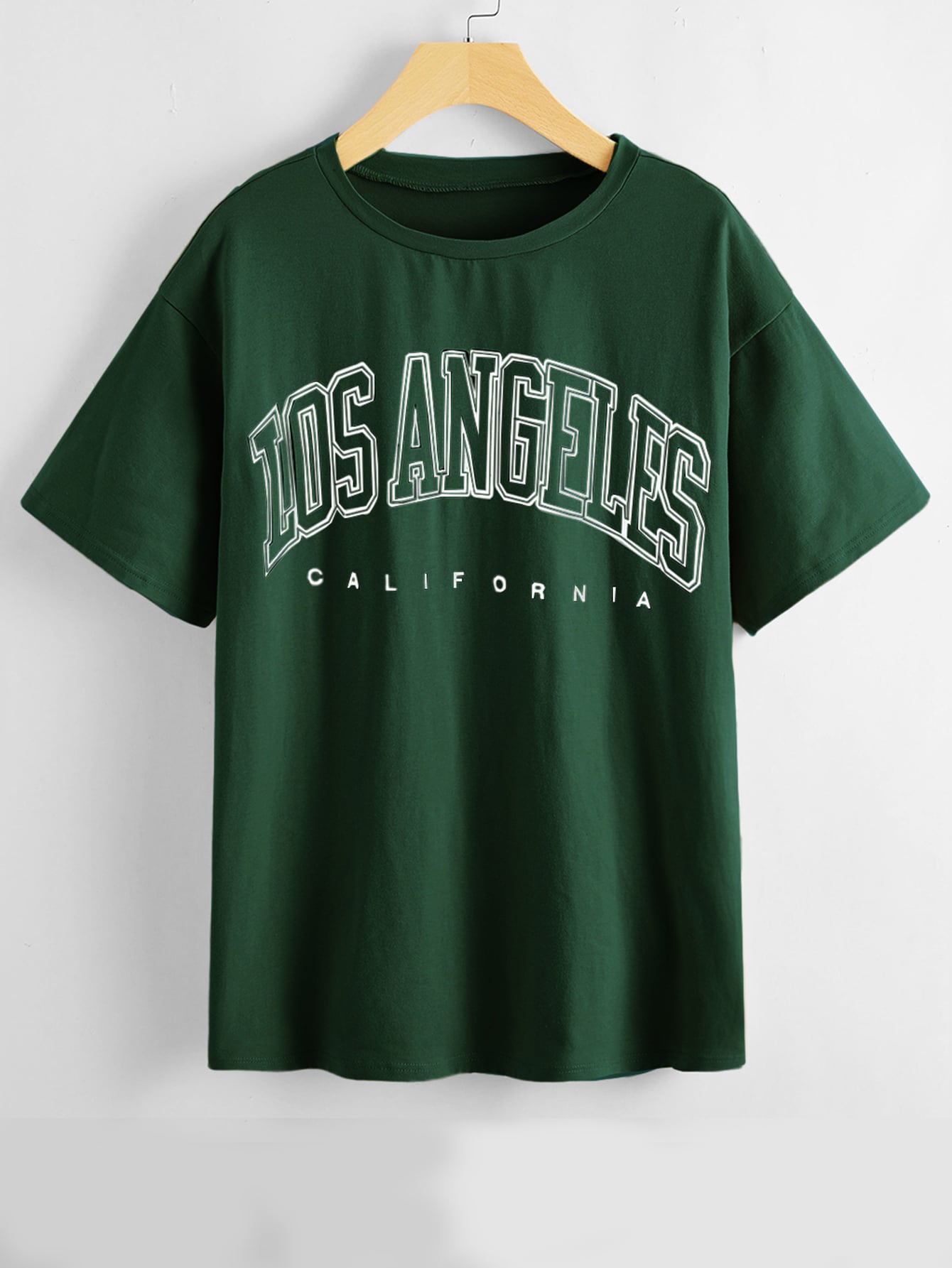Letter Graphic Drop Shoulder Longline Tee thumbnail