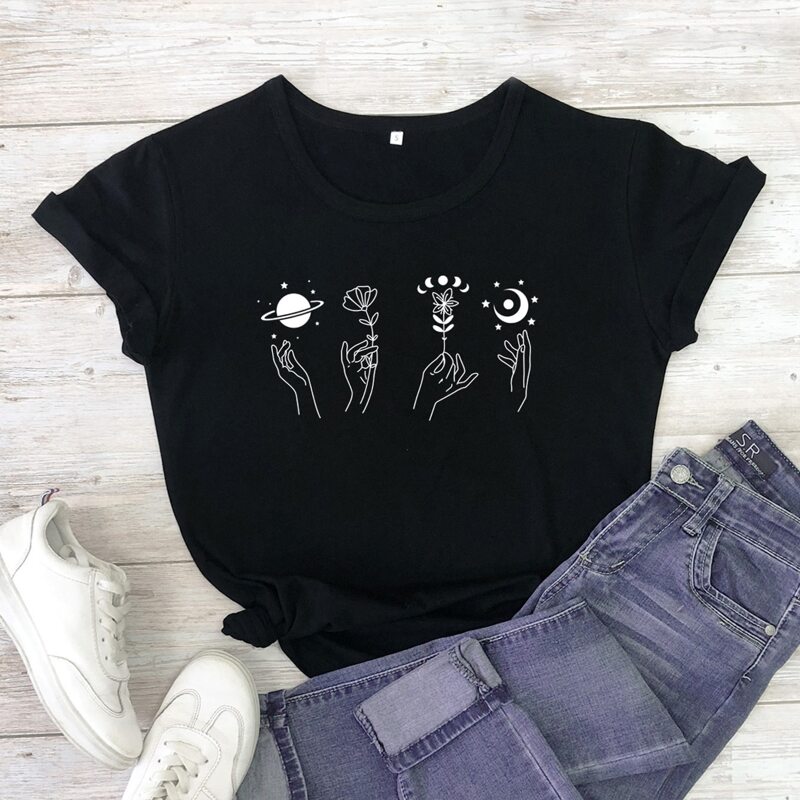 

Graphic Print Tee, Black