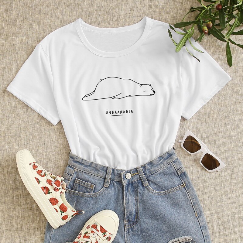 

Cartoon Graphic Tee, White