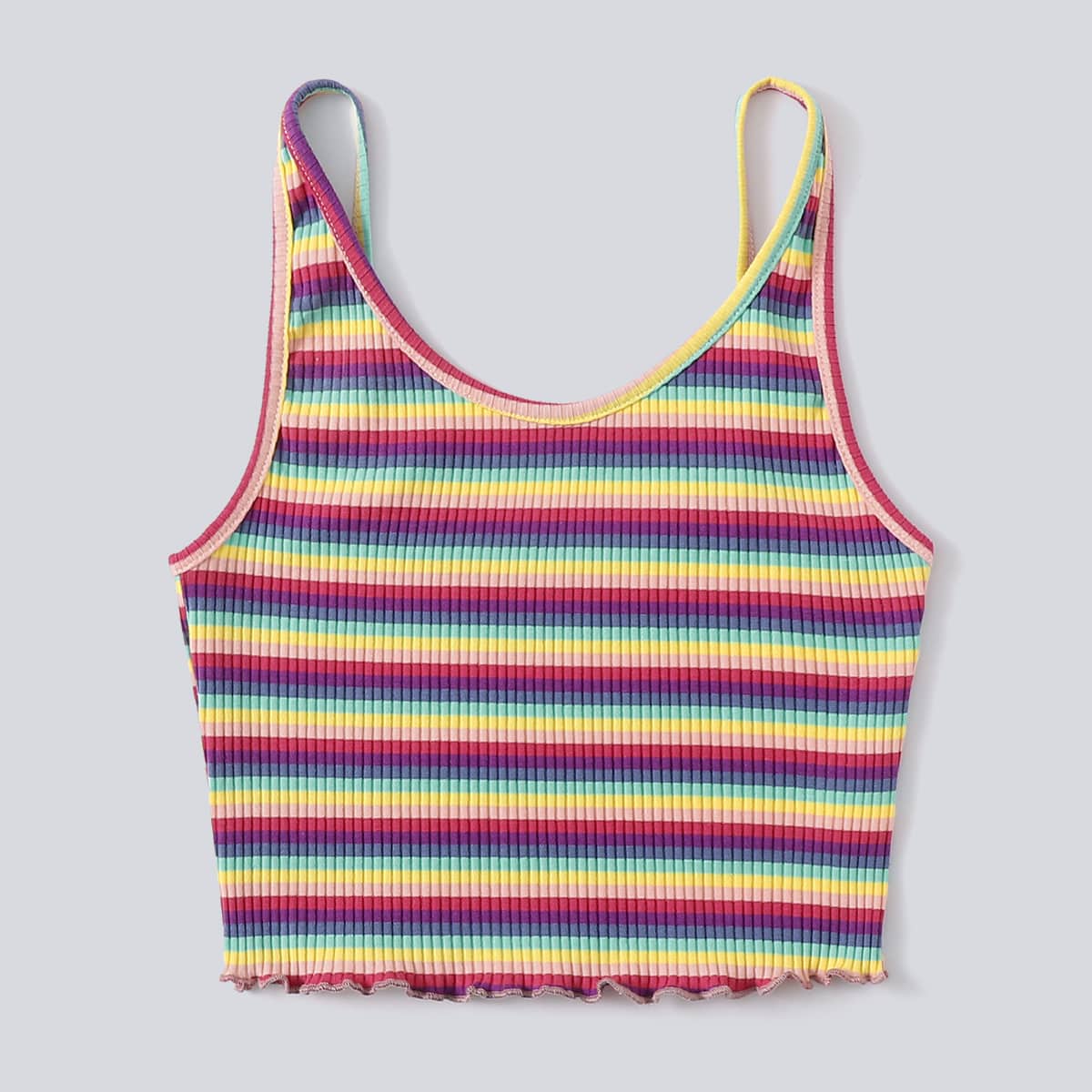 

Colorful Striped Tank Top, Multicolor