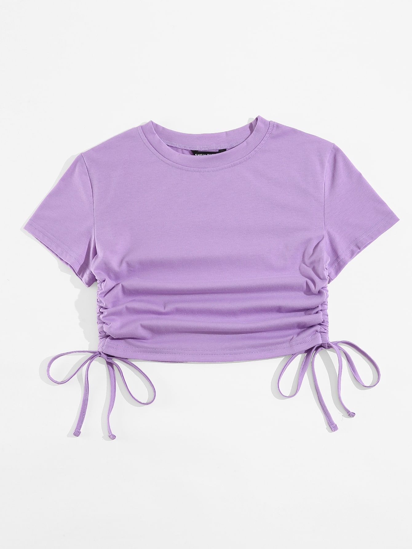 Drawstring Side Crop Tee thumbnail
