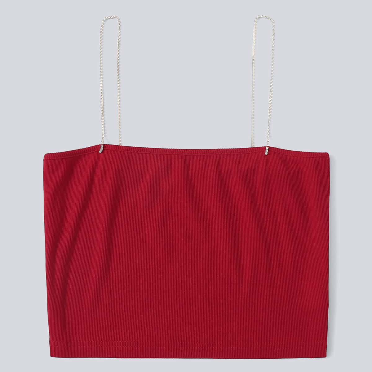

Solid Crop Cami, Red