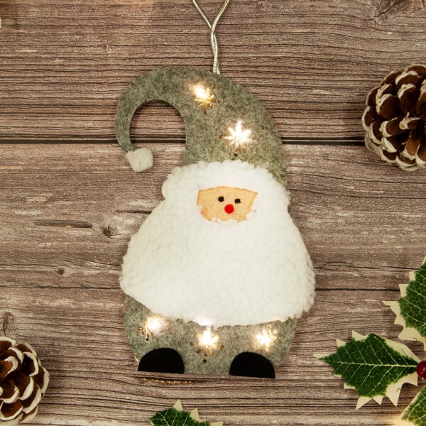 

1pc Santa Claus Shaped Lamp, Yellow