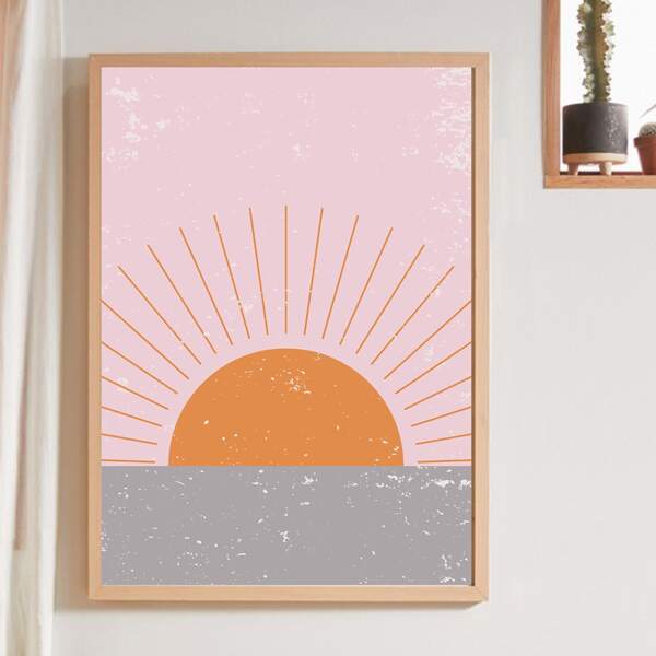

Abstract Sun Print Wall Painting Without Frame, Multicolor