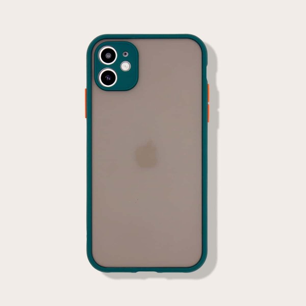 

Contrast Frame iPhone Case, Dark green