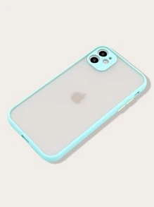 เคส เหมาะกับ iPhone เย็บขอบ - สีฟ้ามิ้นท์ - ดู 5