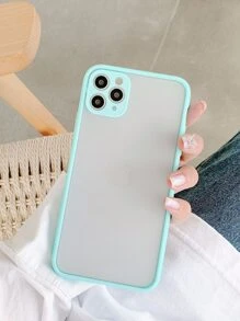 เคส เหมาะกับ iPhone เย็บขอบ - สีฟ้ามิ้นท์ - ดู 6