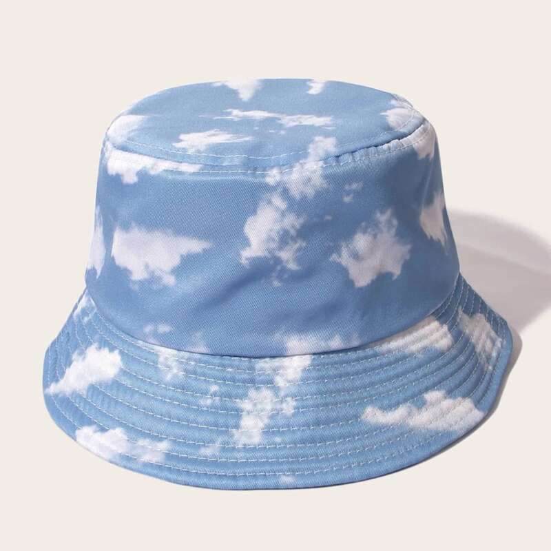 

Guys Sky & Cloud Bucket Hat, Blue and white
