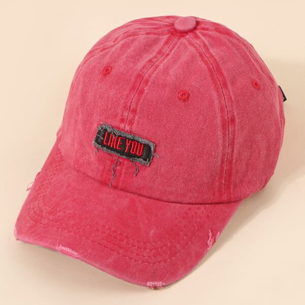 

Men Letter Embroidery Baseball Cap, Red