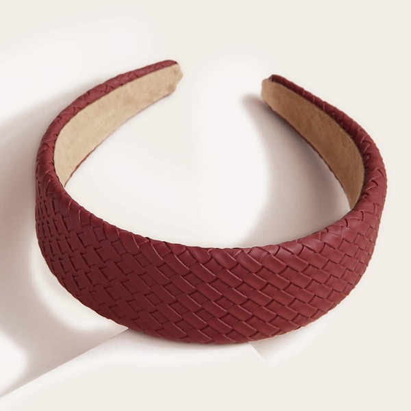 

Braided PU Hair Hoop, Burgundy