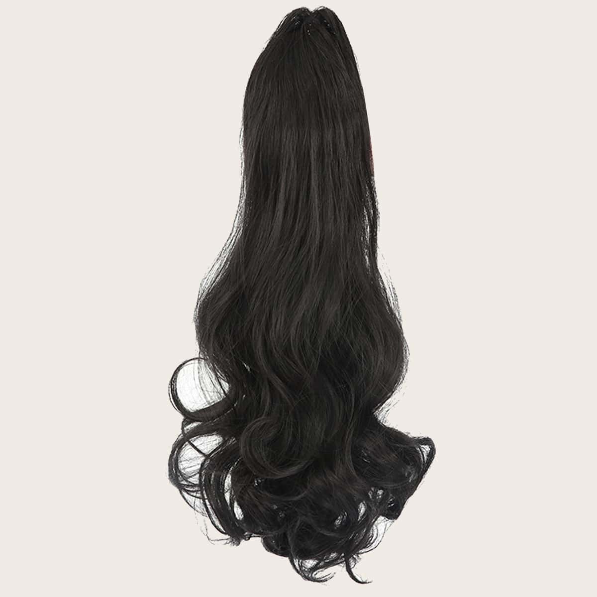 

Long Curly Ponytail Hair Extension, Black